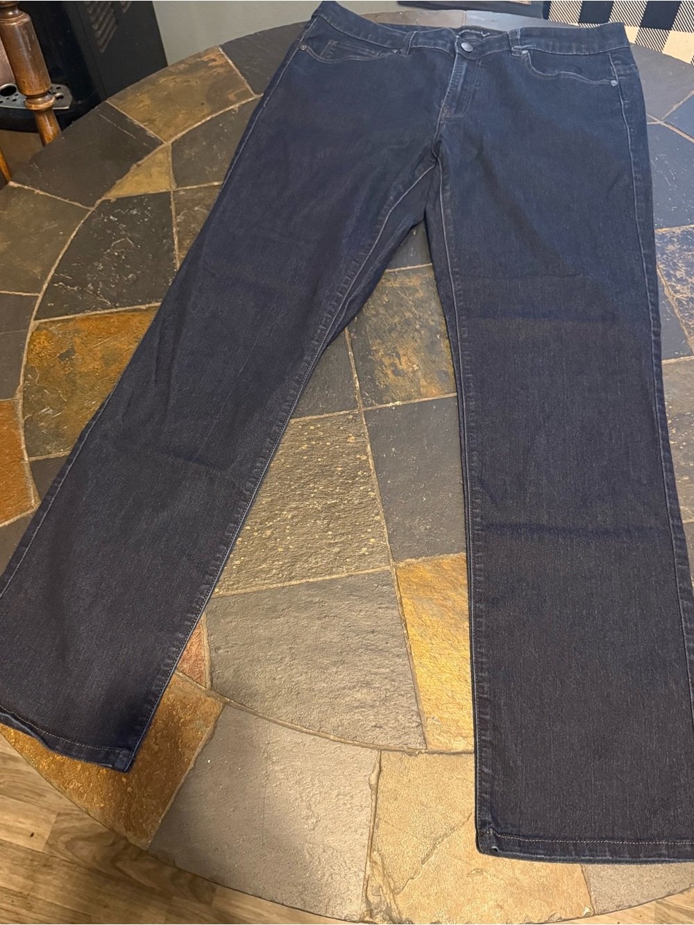 Calvin Klein Jeans Women's Straight-Leg Dark Blue Denim